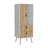 Huna Tall Dresser, Unit with Door, 2 Drawers, and Open Shelves