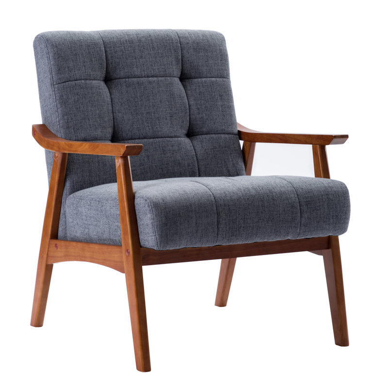 Upholstered Armchair, Grey