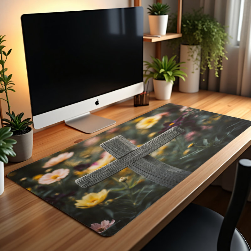 Polyester Desk Pad, 14.4x12.1