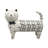 Modern Ceramic and Suar Wood Cat Figurines Handcrafted Stoneware Decorative Sculptures Set of 2-89124595