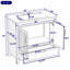 Freestanding Standard Free Standing Single Double Single Vanity Bathroom Vanity With Resin Top-1393730643