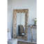 Miroir de plancher rectangulaire pleine longueur 39 po x 3,5 po x 75 po avec cadre en bois vieilli