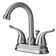 Two Handle Centerset Lavatory Faucet with Drain Assembly