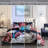 Bebejan Navy Mums 100% Cotton Sateen 5 Piece Reversible Comforter Set-113932957