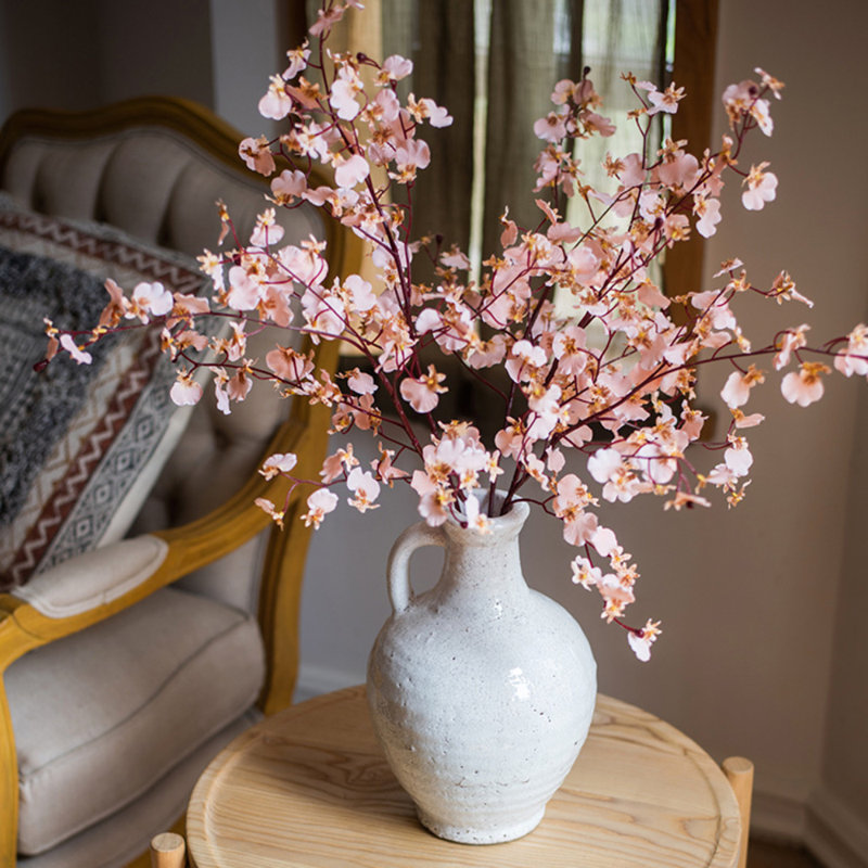 Tige d'orchidée impressionniste Oncidium, 3 tiges, Rose