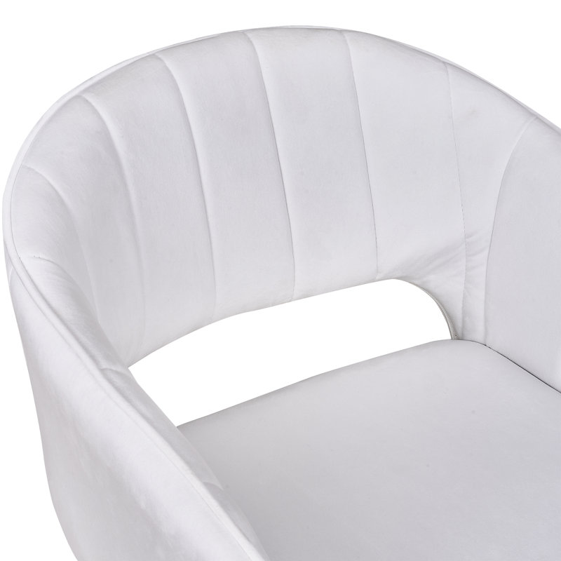360°Vanity Chair With Adjustable Height Plated Frame Of 2 Pack