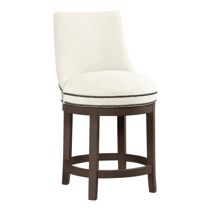 Vesper Upholstered Counter Stool with Solid Wood Frame, Hazelnut, Perigold Beagle Salt