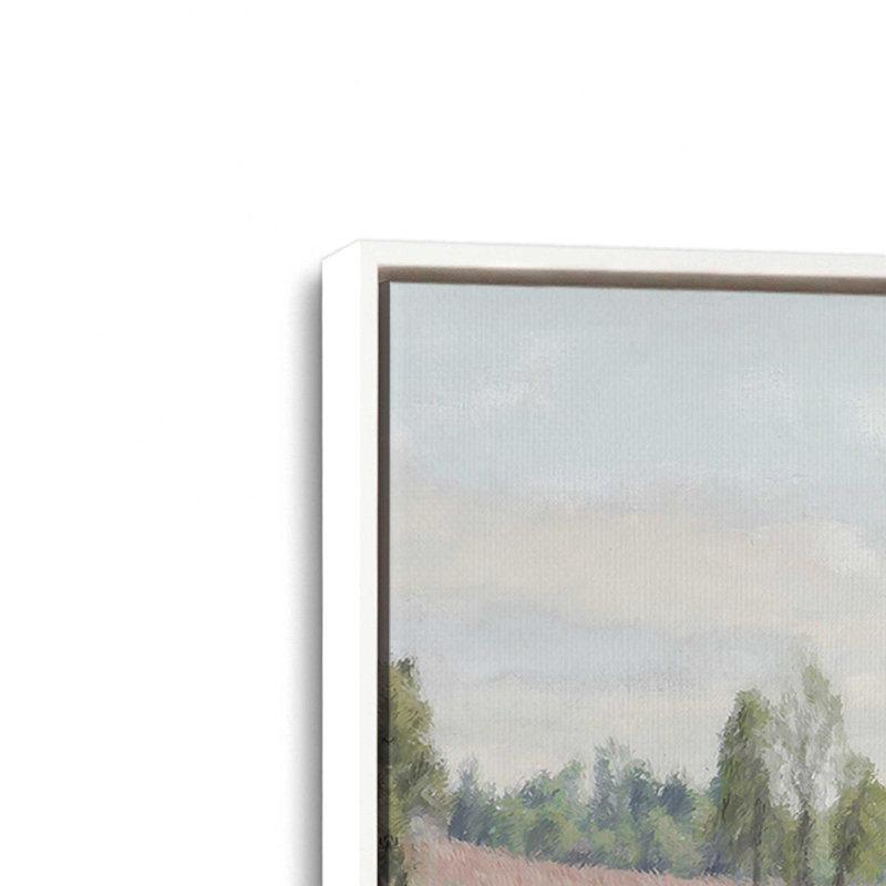 Reproduction d'art «Golden approche» par Amber Sterling, L 32 po x H 24 po, Blanc, Toile avec cadre