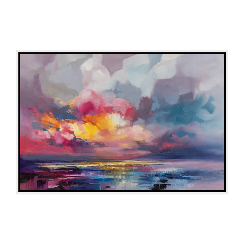 « deplacement » par scott naismith-reproduction d’art, Toile blanche encadrée, H 32 po x l 48 po x P 1,5 po