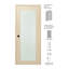 Porte standard préfinie en bois manufacturé et en verre Avon 207-88710176-88710180-91673729