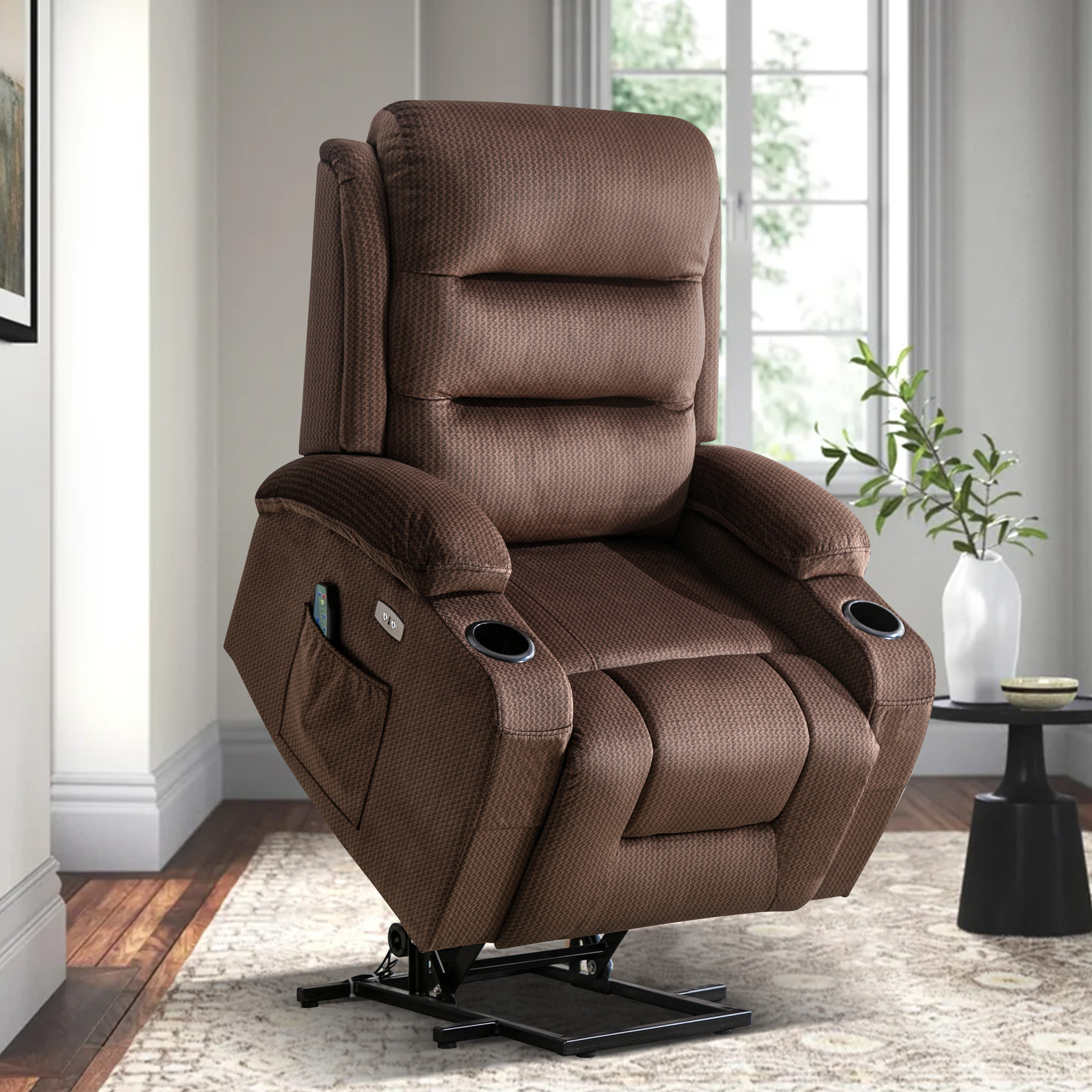Upholstered Heated Massage Chair