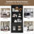 83.4"Tall Bookshelf with LED Lighting, Modern Bookcase with 2 Glass Doors and 1 Drawer,Storage Bookcase with Open Shelves for Living Room,Home Office-377433789