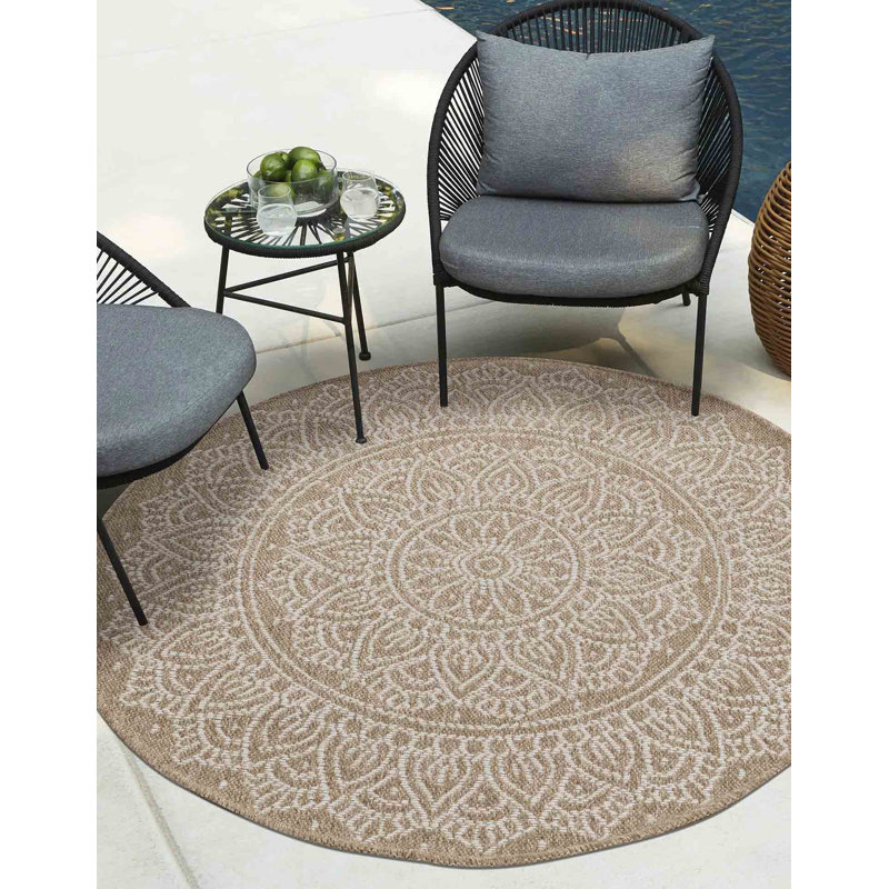 Luyster Floral Indoor / Outdoor Area Rug, Rectangle 160 x 230cm