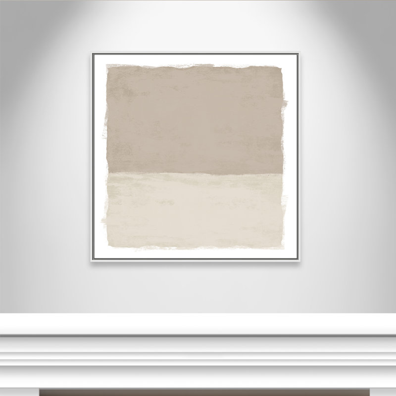 «Silent Sands I» par Natalie Carpentieri, H 37,5 po x l 37,5 po, Blanc