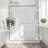 55"-60" W X 72" H Brushed Nickel Reversible Installation Double Bypass Sliding Shower Door,Aluminium Alloy Frame,1/4"(6MM) Tempered Glass With Nano Explosion-Proof Membrance,Easy Installation