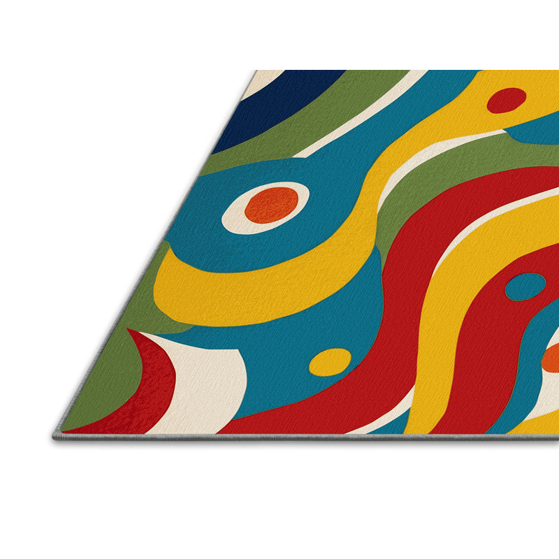 Jazzy Wiggle Rug, Square 8'