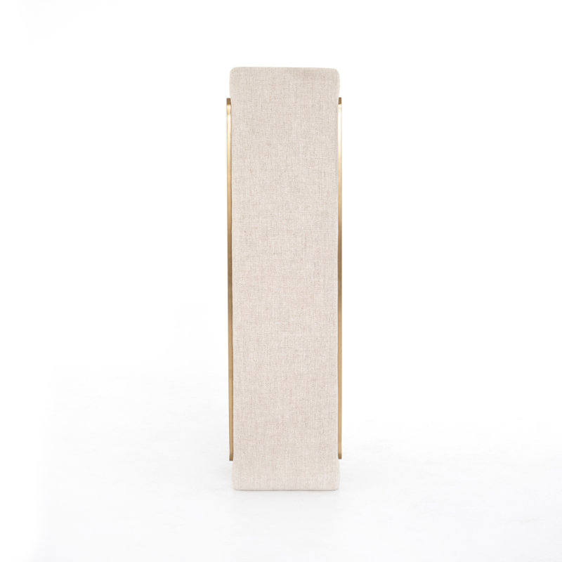 Sled Upholstered Bench, Thames Cream