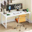 Yoann 160cm /180cm x 80 cm office Desk, Wood Top Metal Base Computer Desk-902025715