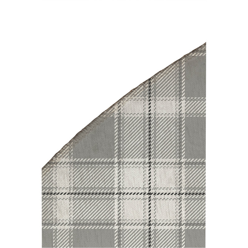 Tapis d'extérieur antidérapant Billy Tartan, Rond 5 pi