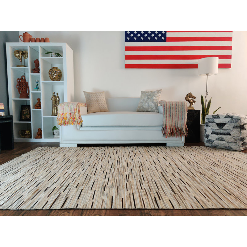 Tapis en cuir Ranch, Rectangle 4 pi x 6 pi