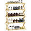 HOMCOM Bamboo Shoe Rack, Folding Shoe Shelf-799607741