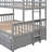 Twin-Over-Full Bunk Bed With Twin Size Trundle , Separable Bunk Bed With Drawers For Bedroom-1238943438