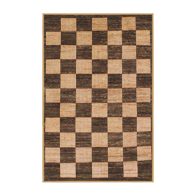Tapis abstrait moderne 1416, Tapis de couloir 2 pi x 5 pi