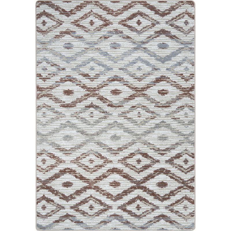 Tapis terre cuite Diamond Oasis, Rectangle 7 pi 8 po x 10 pi 9 po