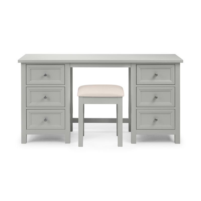 Manufactured Wood Accent Stool, Dove Grey