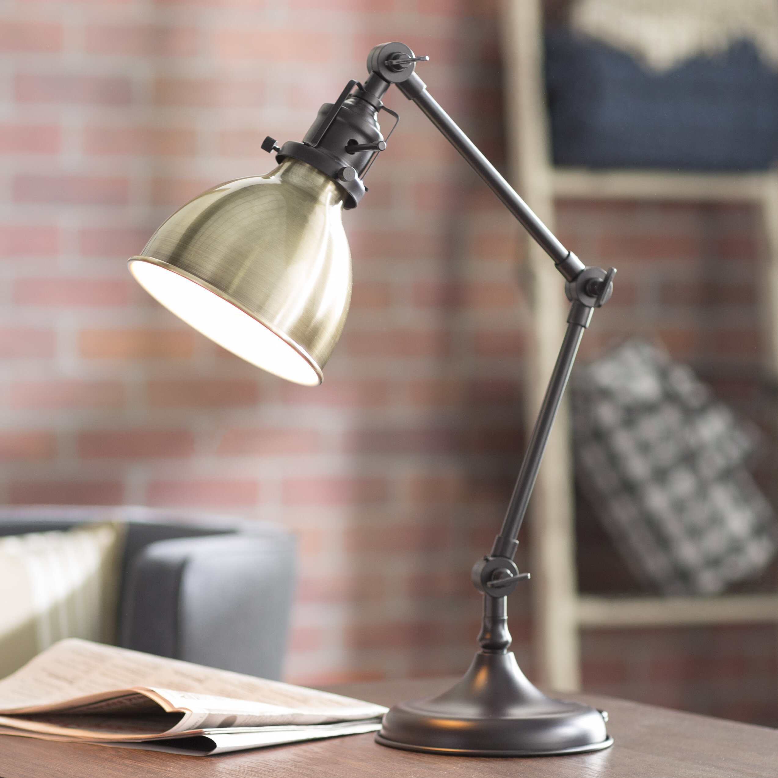 Orrstown Adjustable Metal Desk Lamp