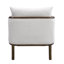 Ensemble de 2 chaises d'appoint Sherpa en tissu, fauteuil rembourré avec structure en bois massif