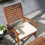 Ensemble de 4 chaises de patio avec coussin, ensemble de 4 chaises d'extérieur