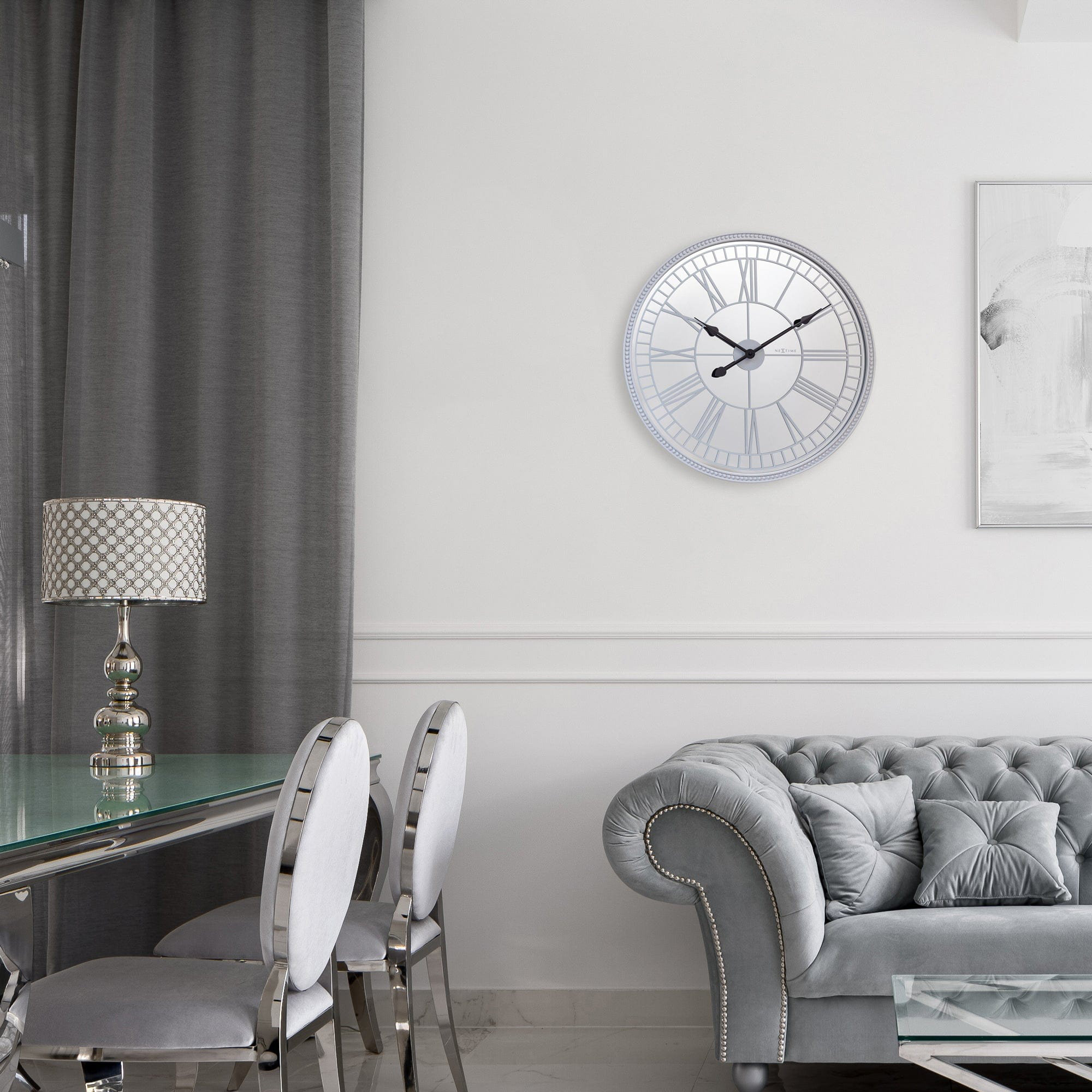 Nextime Glass Wall Clock | Wayfair