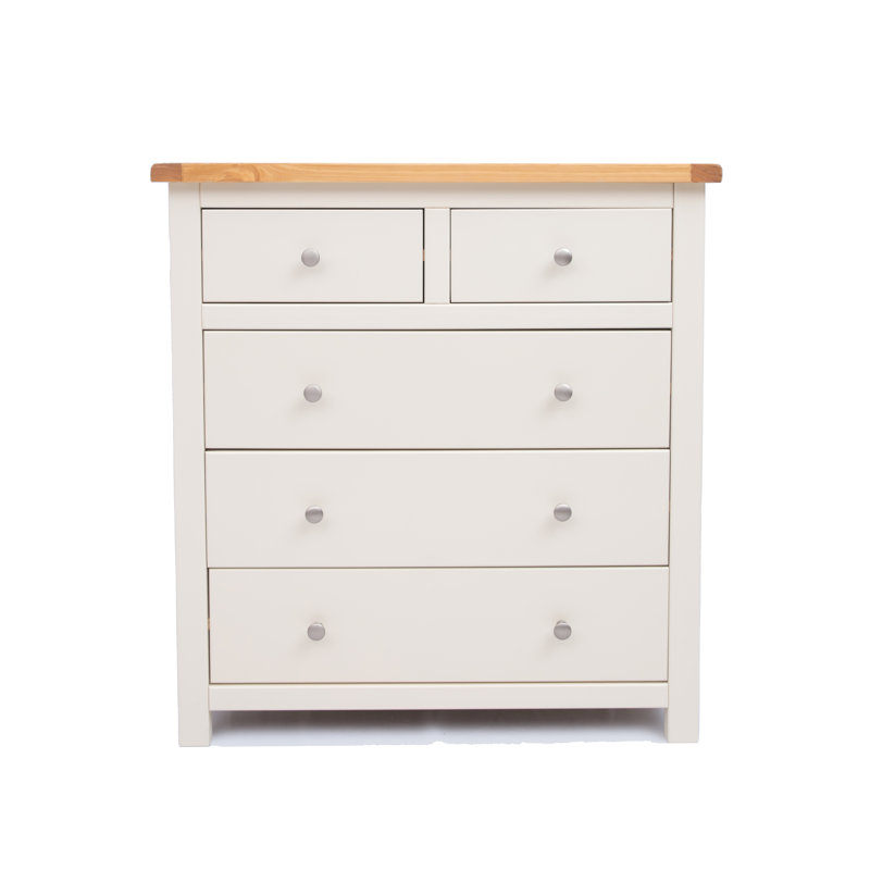 Evander 90cm W 5 - Drawer Chest of Drawers