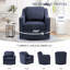Fauteuil d'appoint pivotant rembourré, méridienne pivotante à 360 ° avec coussins amovibles, tissu texturé, fauteuil moderne pour salon, chambre à coucher et coin lecture-145062080