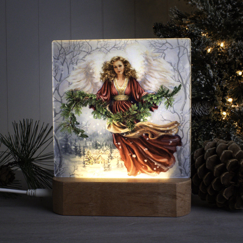 Snowfall Angel Night Light