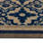 Inspired Time Navy Ornamental Weather Resistant Non-Slip Outdoor Door Mat
