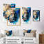 Tiger Portrait with Flowers II - Print on Canvas-167578021-167578017