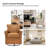 Heilig Genuine Leather Swivel Rocker Armchair-95619463