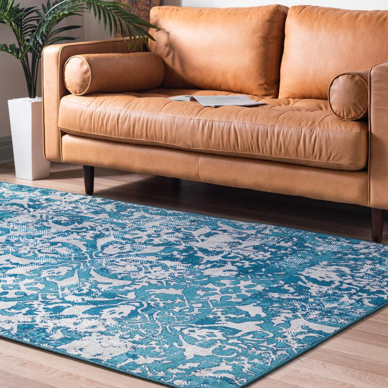 Floral Indoor Rug, Rectangle 7'10" x 10'