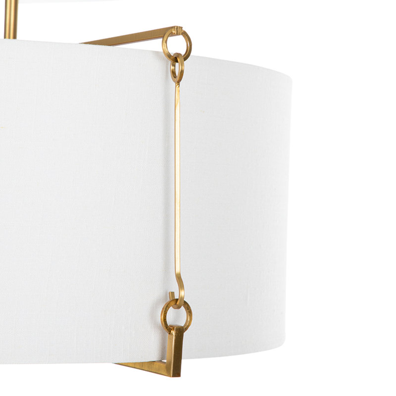 Theresa Semi Flush Mount, Brass