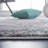 Preusser Abstract Gray/Green/Ivory Area Rug-719826228