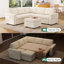 Canapé-lit modulaire avec repose-pieds Abramson-117494830