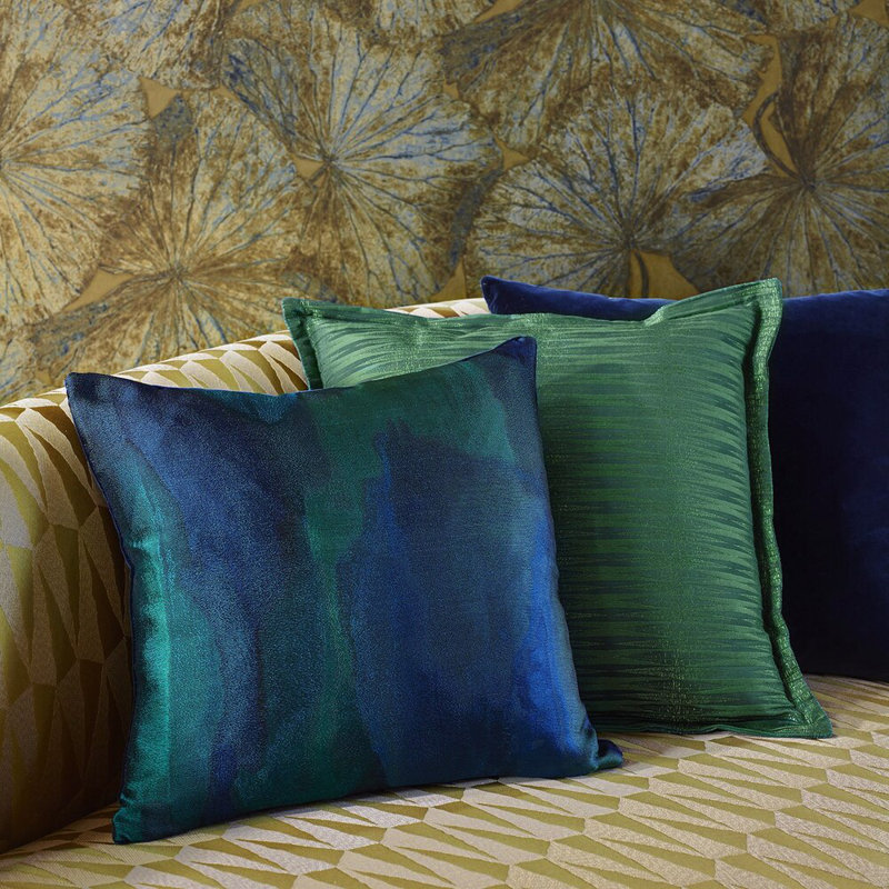 Hepworth Fabric, Blue Malachite