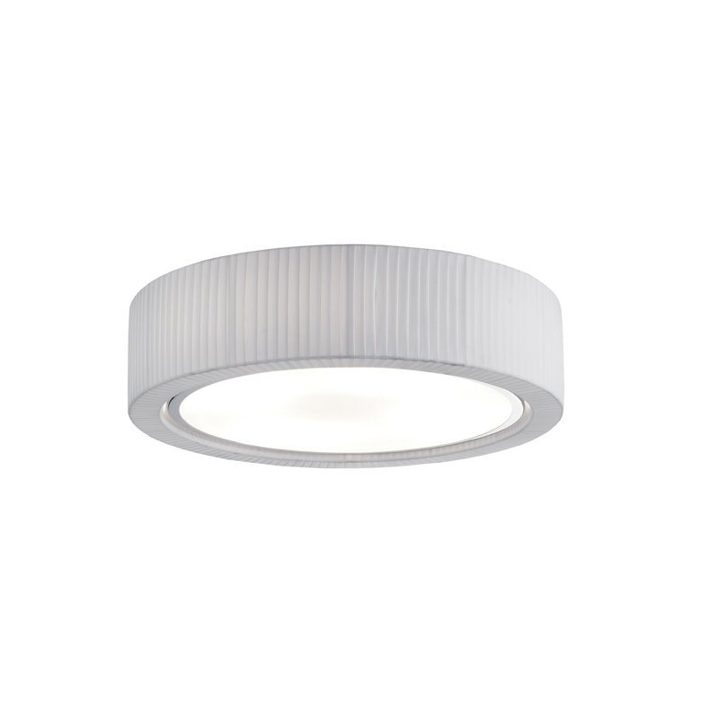 Plafonnier encastré 4 lumières Urban, Ruban translucide blanc