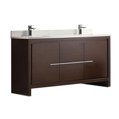 Allier 60"" Double Bathroom Vanity Set -  Fresca, FCB8119WG-CWH-U