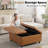Delmontez 35.5'' Upholstered Storage Square Ottoman-188284896