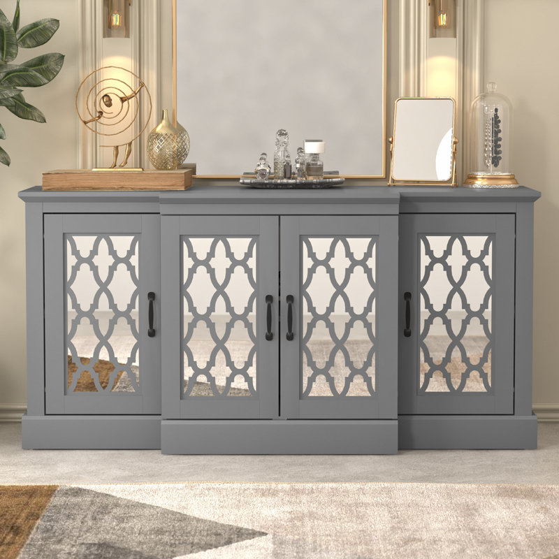 Chessani Wide Accent Sideboard, Cool Gray