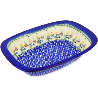 The Holiday Aisle® Rowberrow Rectangle Stoneware Stainless Steel 1 Piece Ramekin Baker Bakeware Set