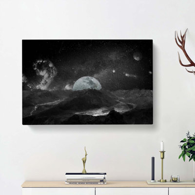 View of the Moon - Wrapped Canvas